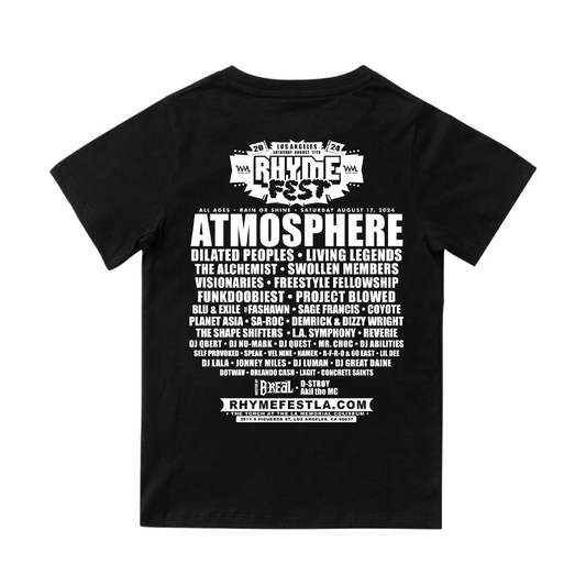 Rhyme Fest LA 2024 Concert Line-Up Shirt