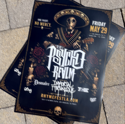 "NO MERCY" 13x18" Concert Poster